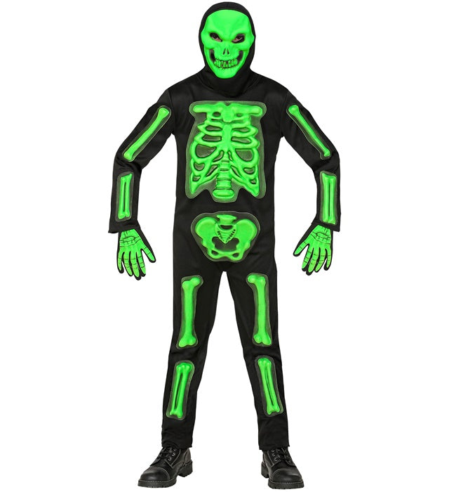 3D SKELETON" (JUMPSUIT, HOODED MASK, GLOVES)