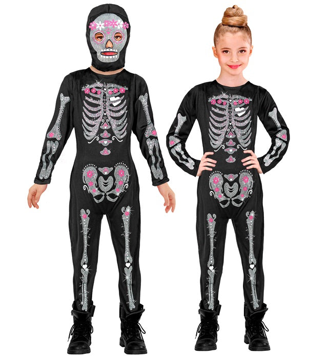 SKELETON" (JUMPSUIT, HOODED MASK)