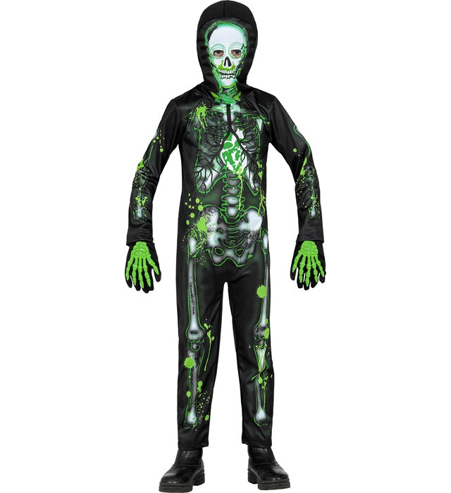 TOXIC SKELETON" (JUMPSUIT, HOODED MASK)