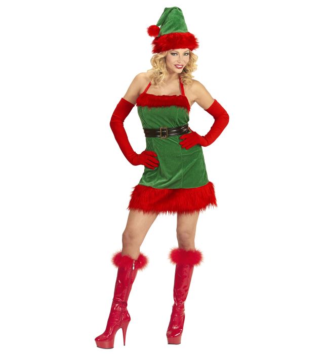 SANTA'S LITTLE HELPER ELF" (DRESS, BELT, HAT)
