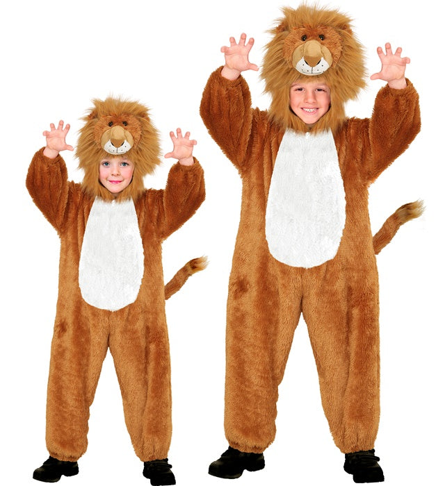LION IN SOFT PLUSH" (HOODED JUMPSUIT WITHMASK)